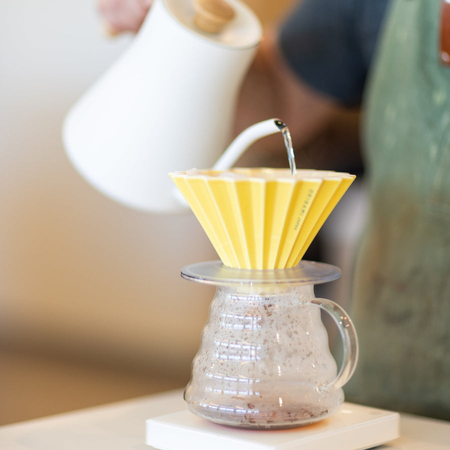Pour over at Yellow Brick Coffee